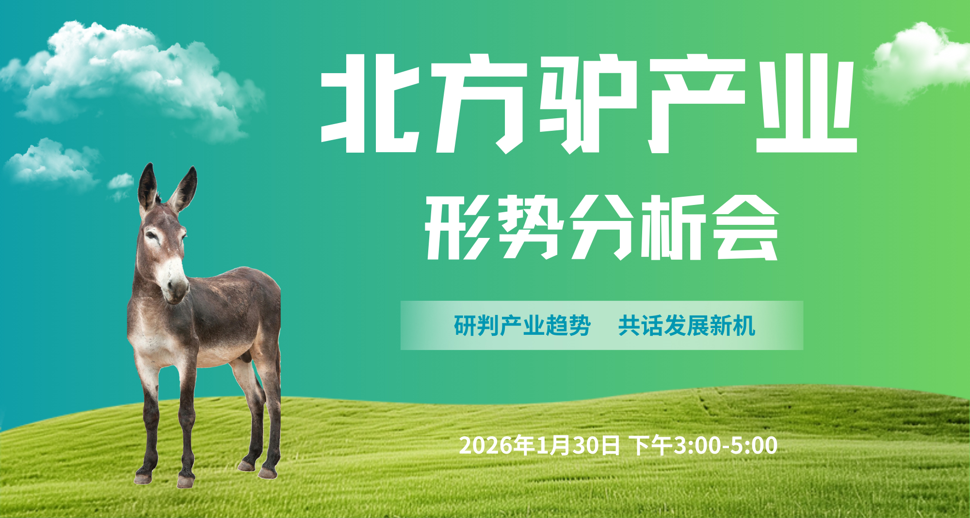 關(guān)于召開北方驢產(chǎn)業(yè)形勢分析會的通知?